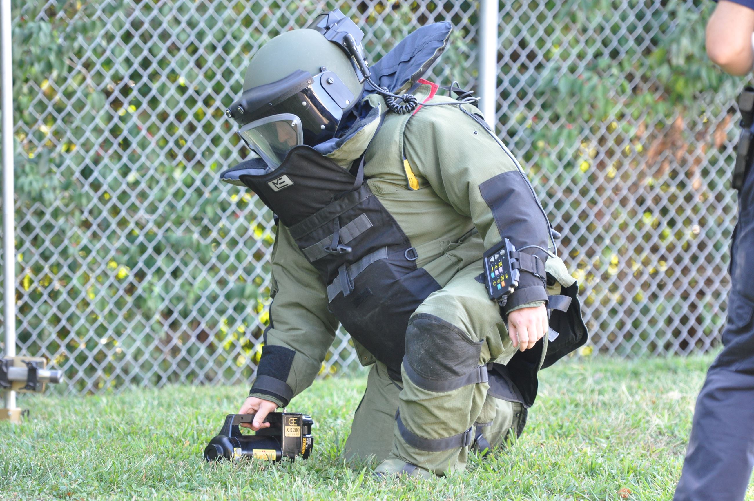 Bomb Team Member Training Outside