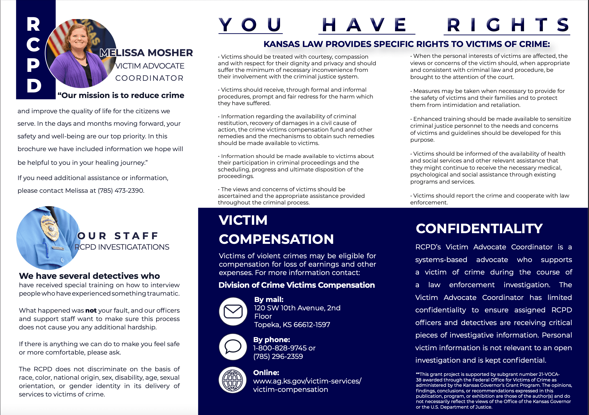 Victim Services Brochure Page 1