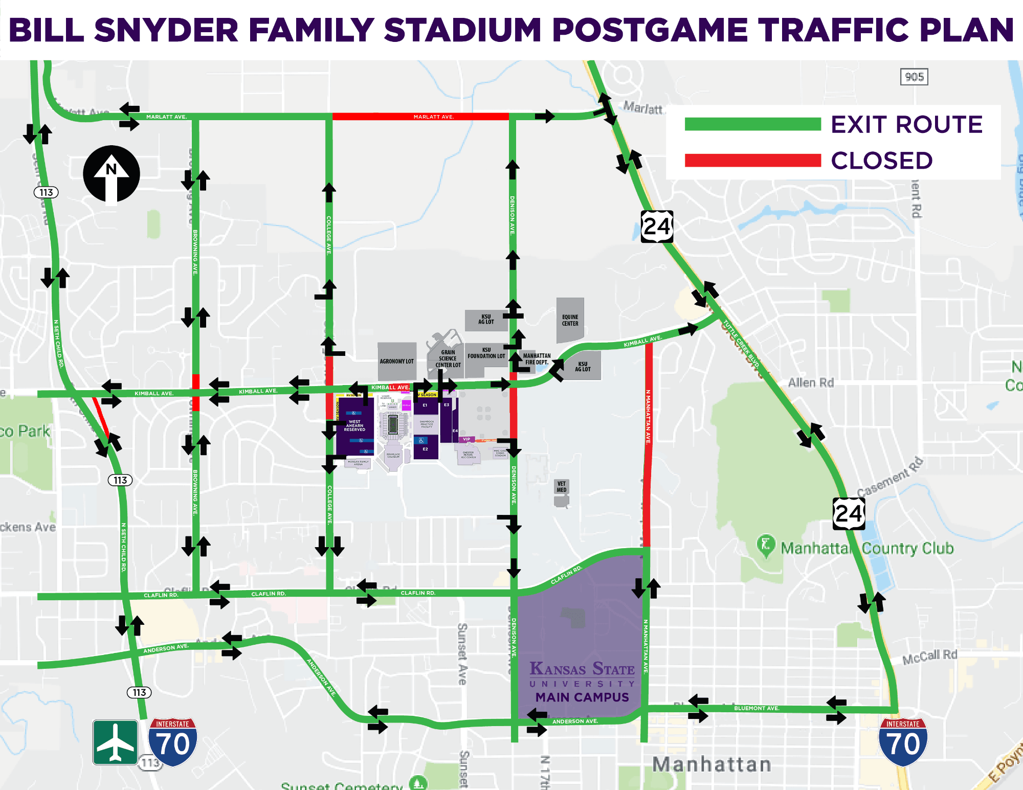 2023 BillSnyder Family Stadium Exit Traffic Plan