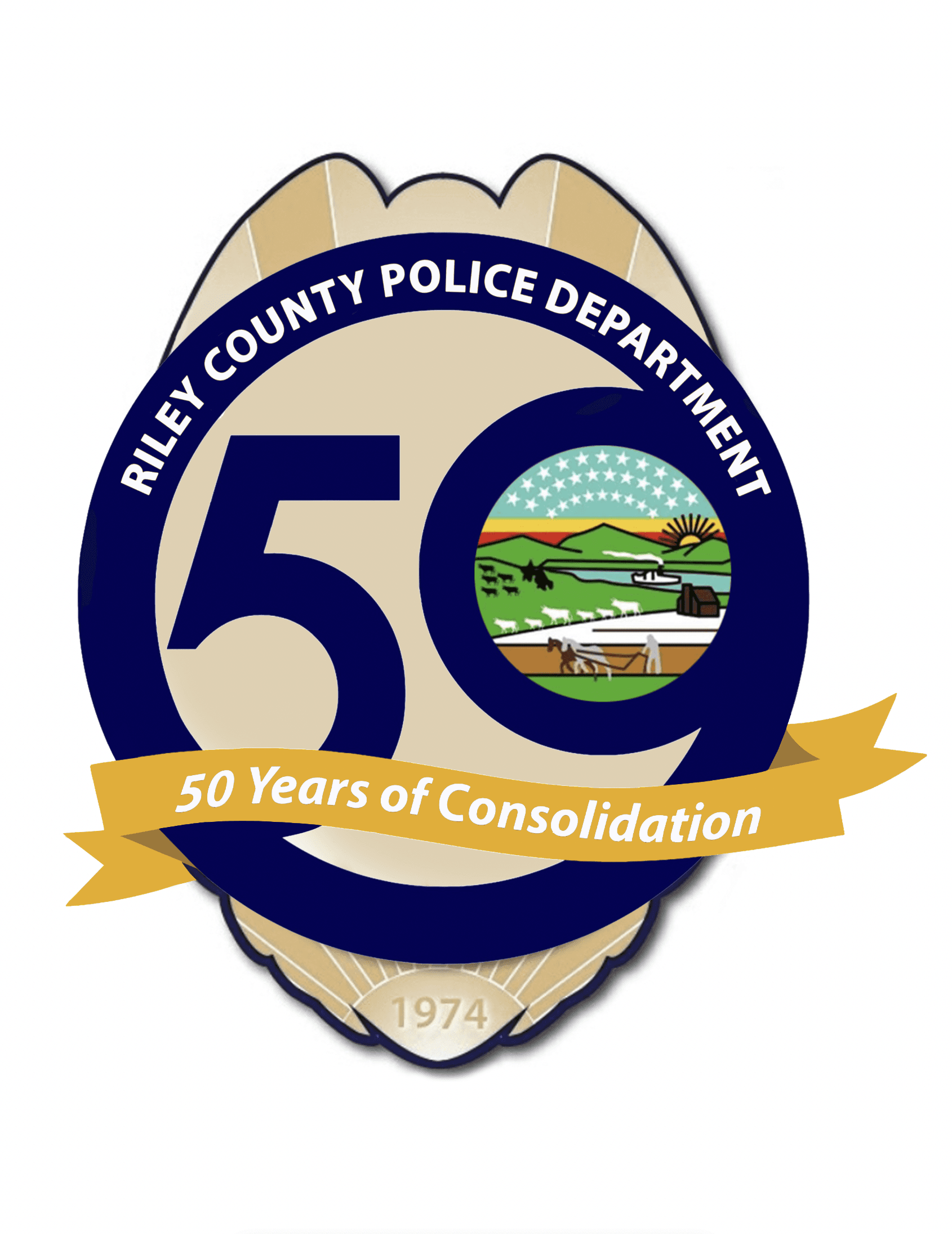 50th Anniversary of Consolidation badge