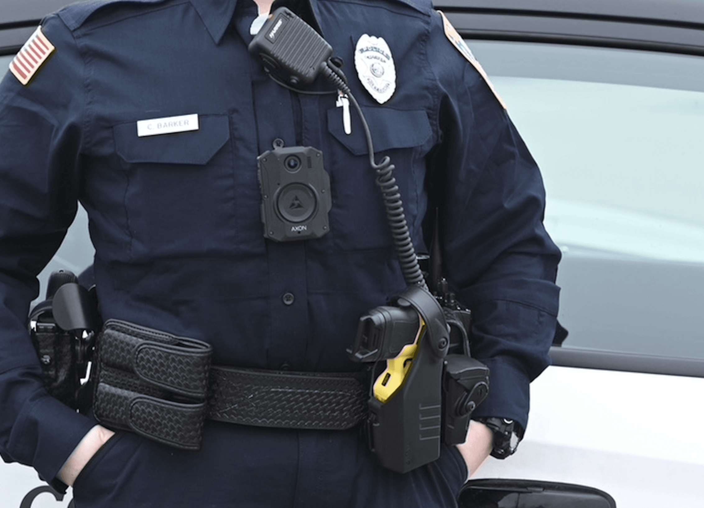 Officer Wearing a Body Camera